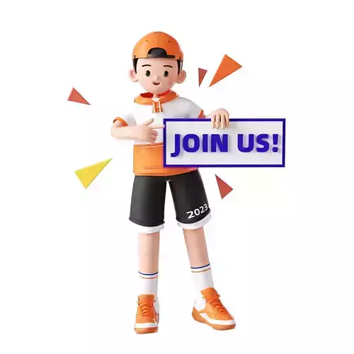 C4D Model - Recruitment Character Scenario 3D model