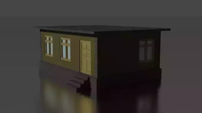 city house low-poly