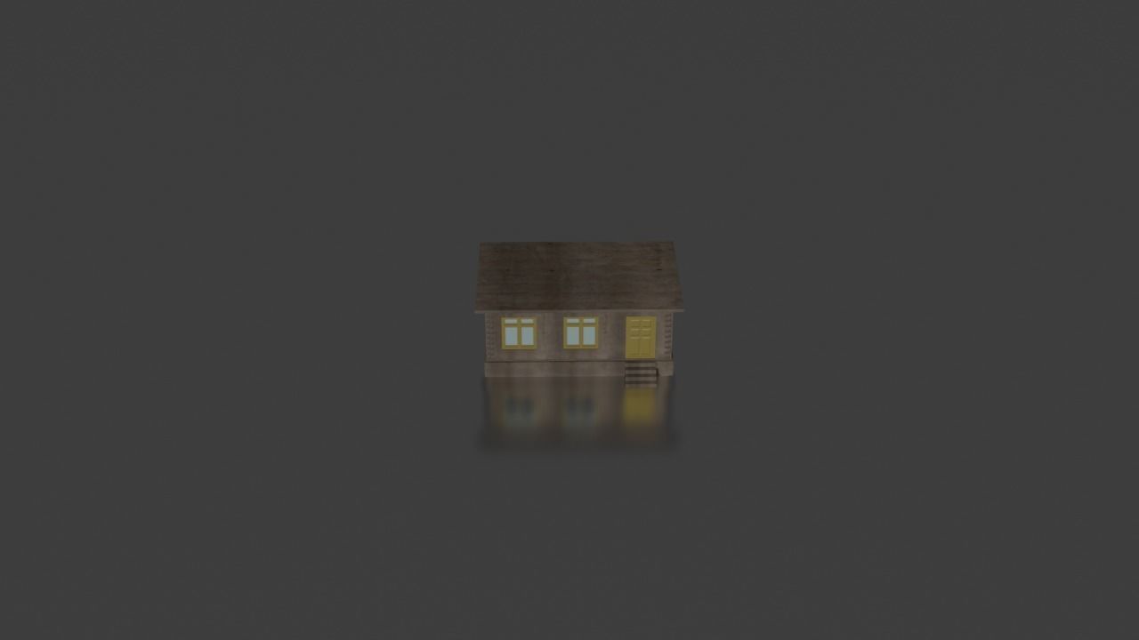 city house low-poly Low-poly 3D model_16