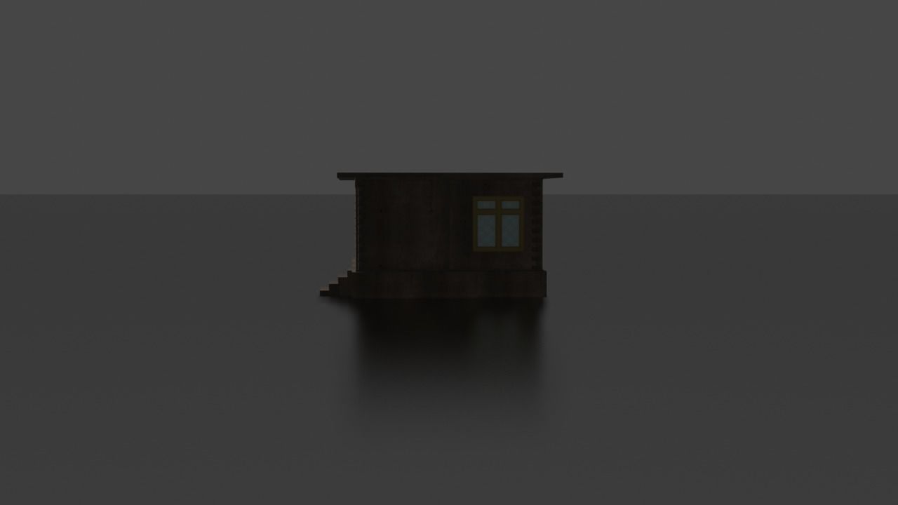 city house low-poly Low-poly 3D model_14