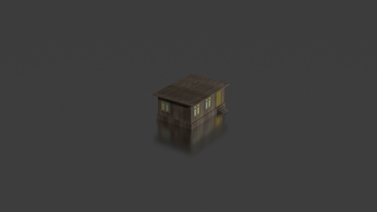 city house low-poly Low-poly 3D model_17