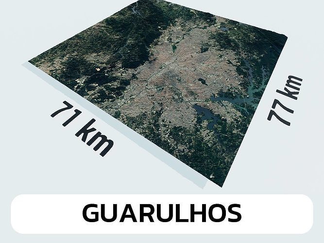Guarulhos Brazil City Landscape 3D Model 3D model