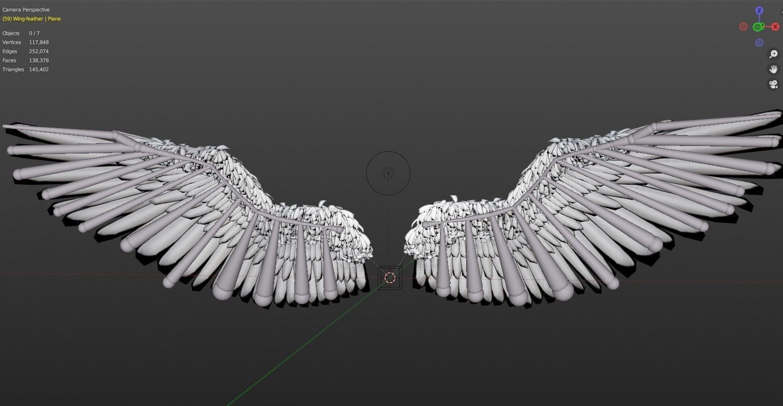 Angel Wings 3D model_3