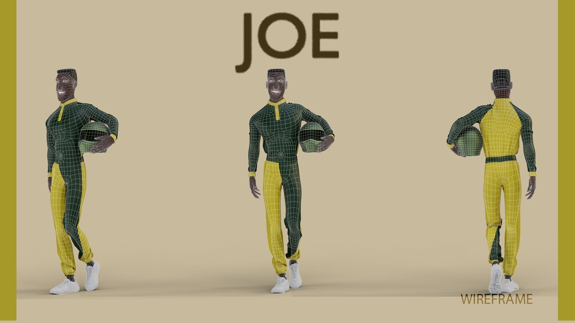 JOE RIG BLENDER VERSION Low-poly 3D model_4