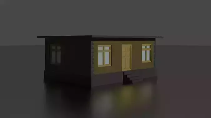 city house low-poly