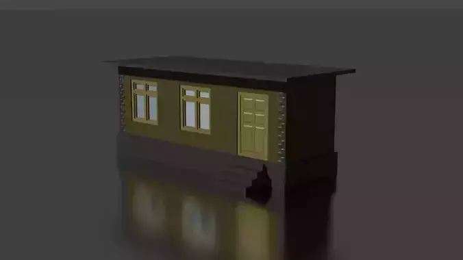 city house low-poly