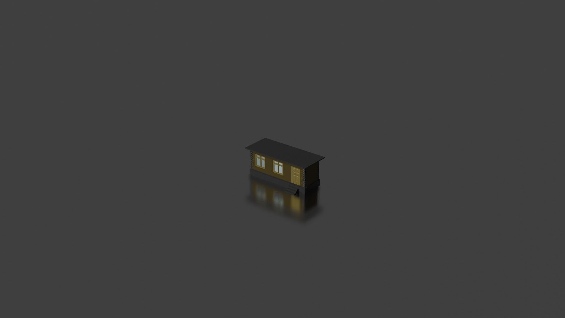city house low-poly Low-poly 3D model_17