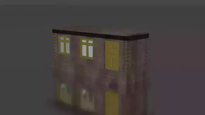 city house low-poly