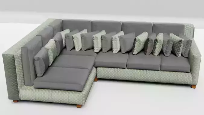 Cushion sofa 3d model