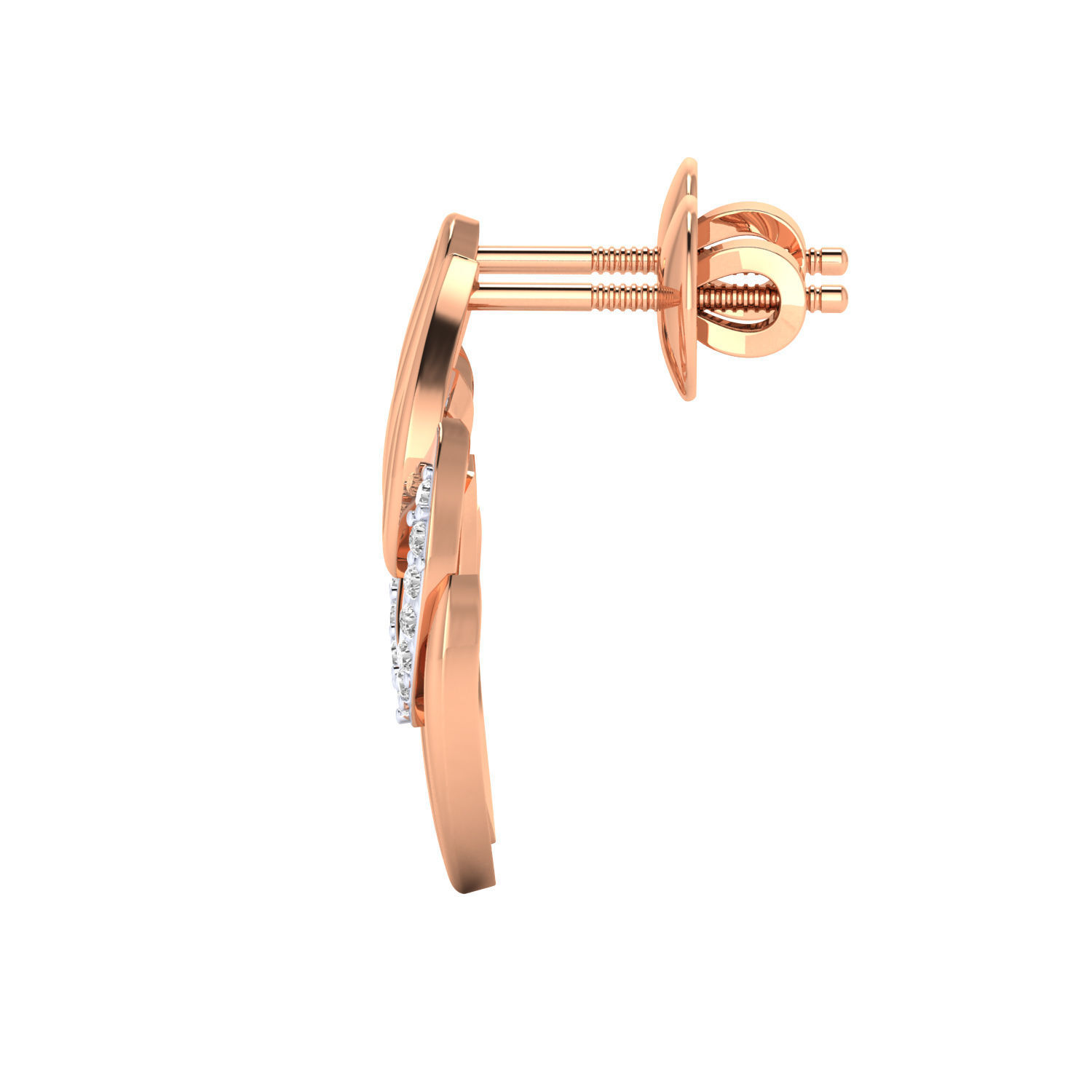 Women Earrings STL JCD OBJ FBX Renders Details 3D print model_3