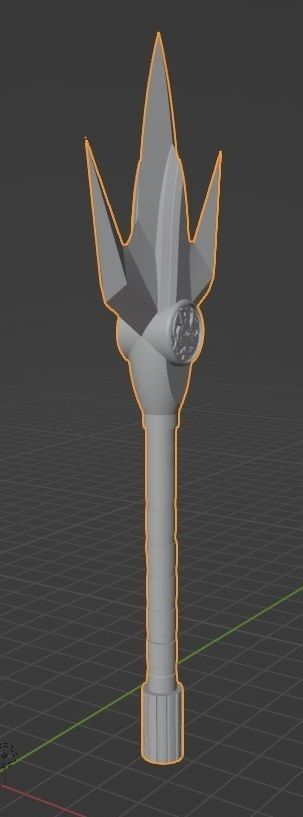 Blue Ranger Tricera Lance MMPR 3D print model_7