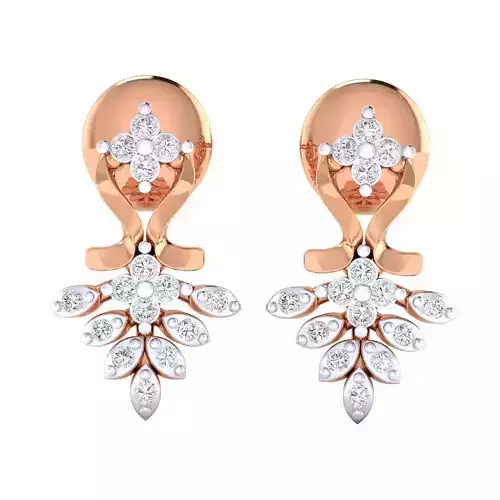 Women Earrings STL JCD OBJ FBX Renders Details