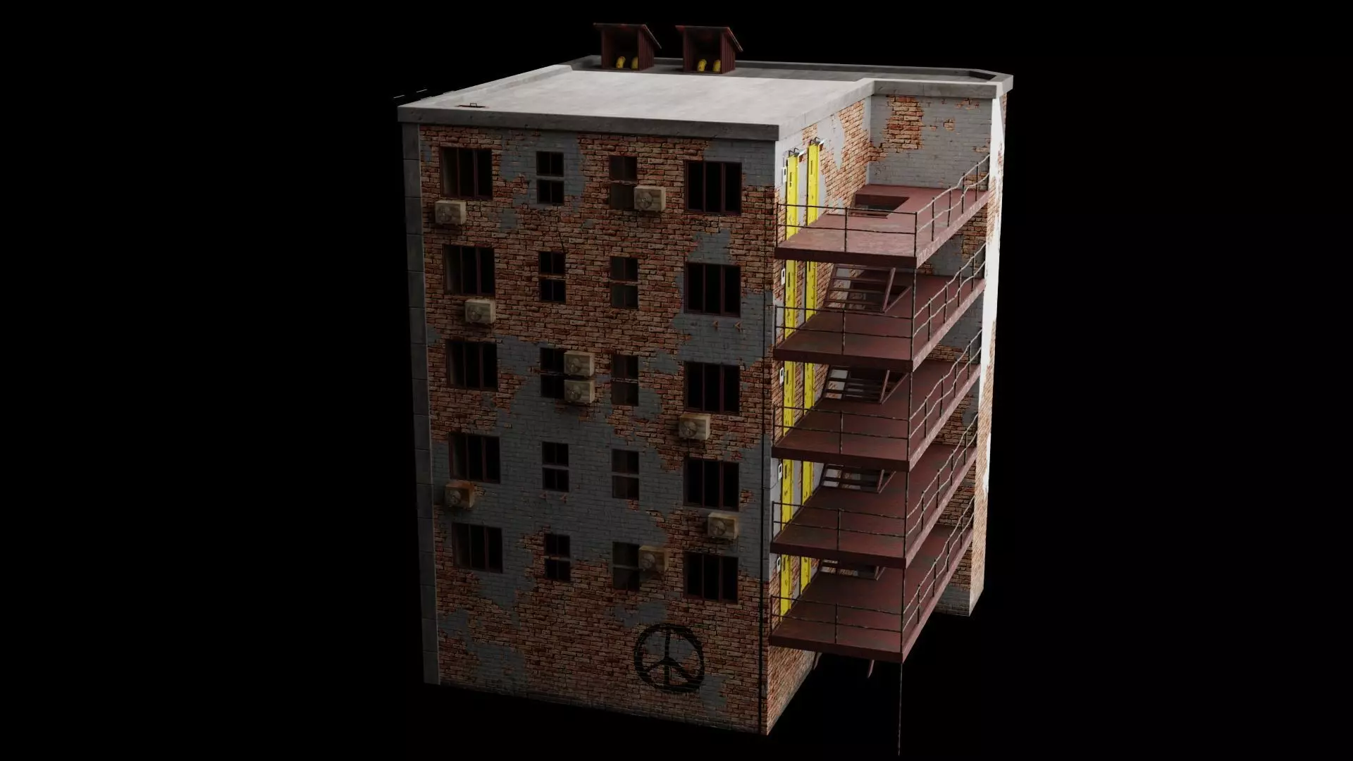 Cyberpunk Building Free 3D model
