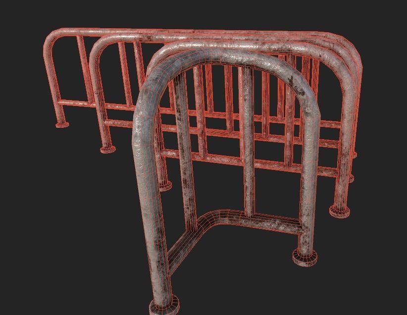 Subway Rails 4K PBR GameReady Low-poly 3D model_4