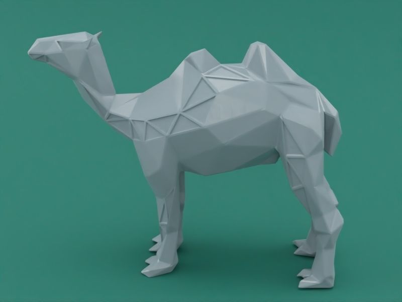 Polygon Camel 3D print model_1
