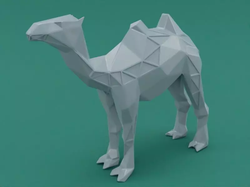 Polygon Camel 3D print model_0