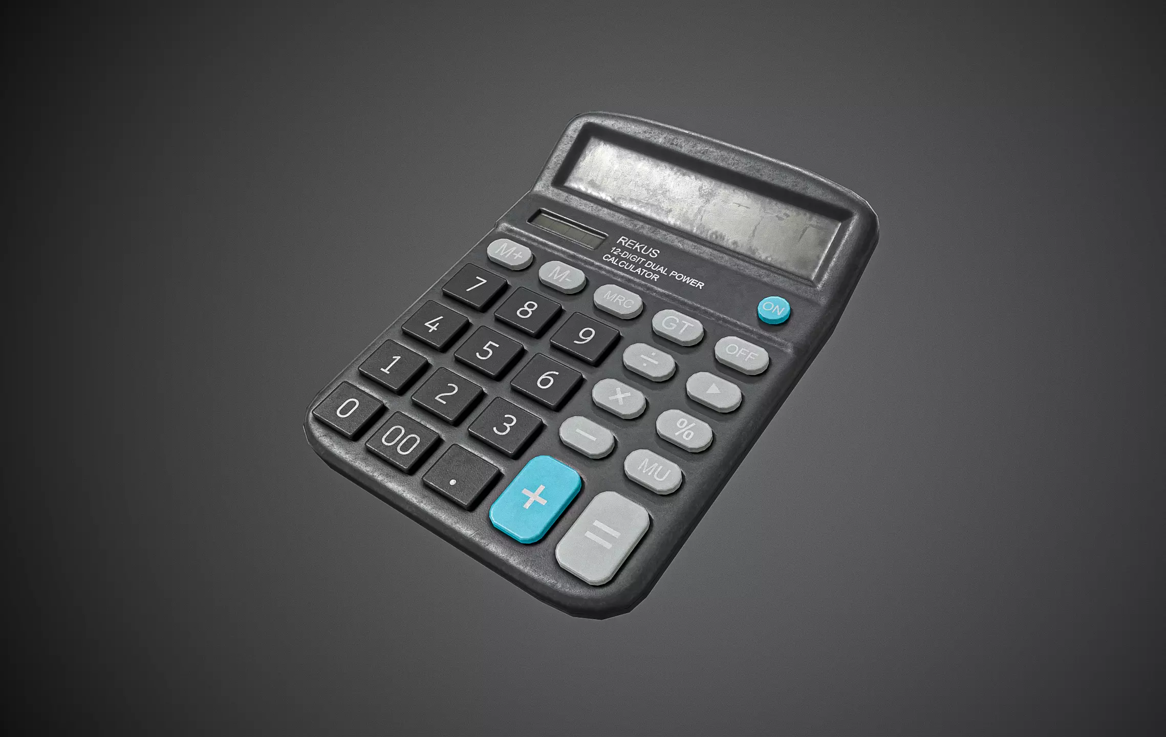 Calculator Low-poly 3D model_0