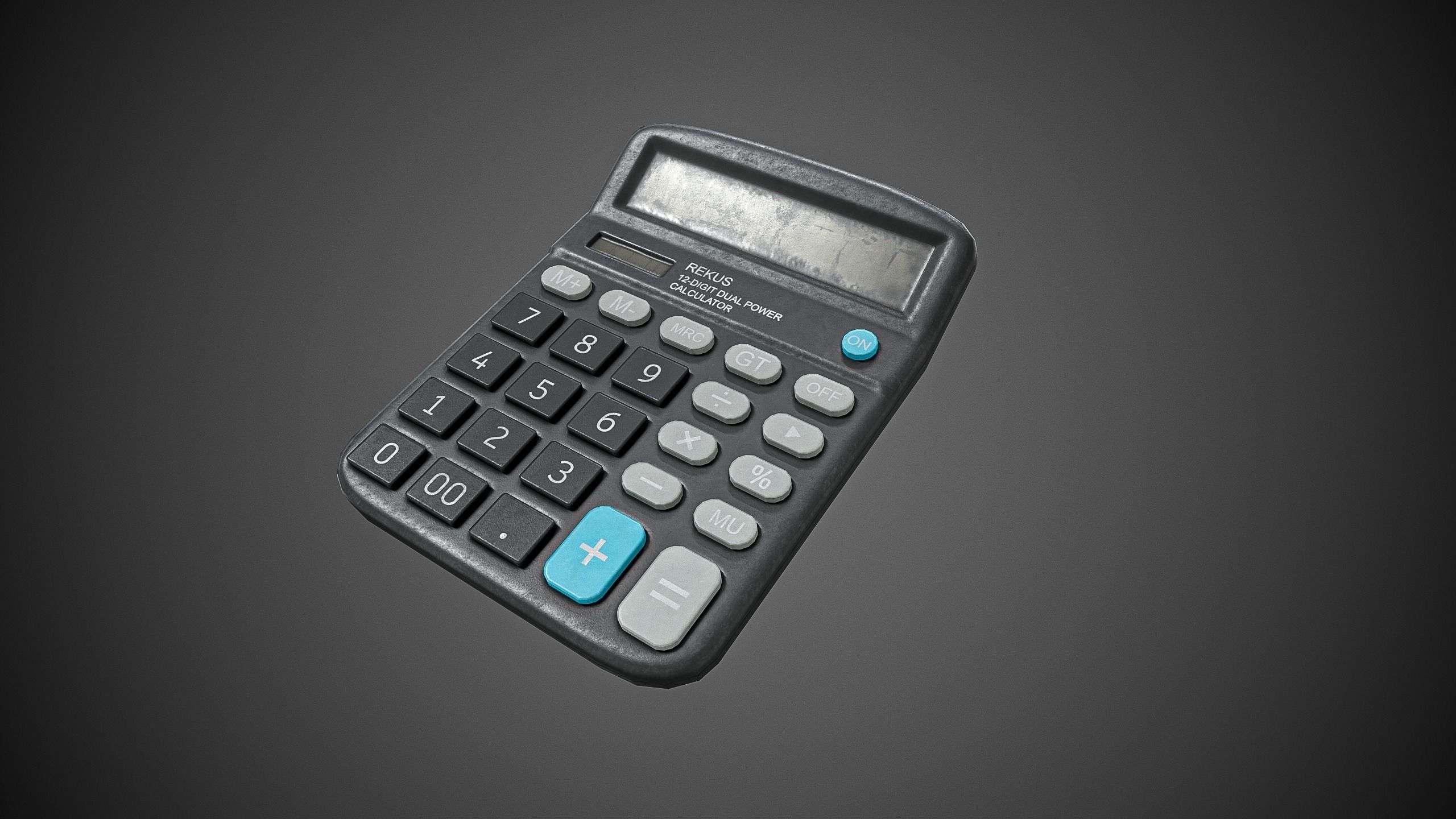 Calculator Low-poly 3D model_7