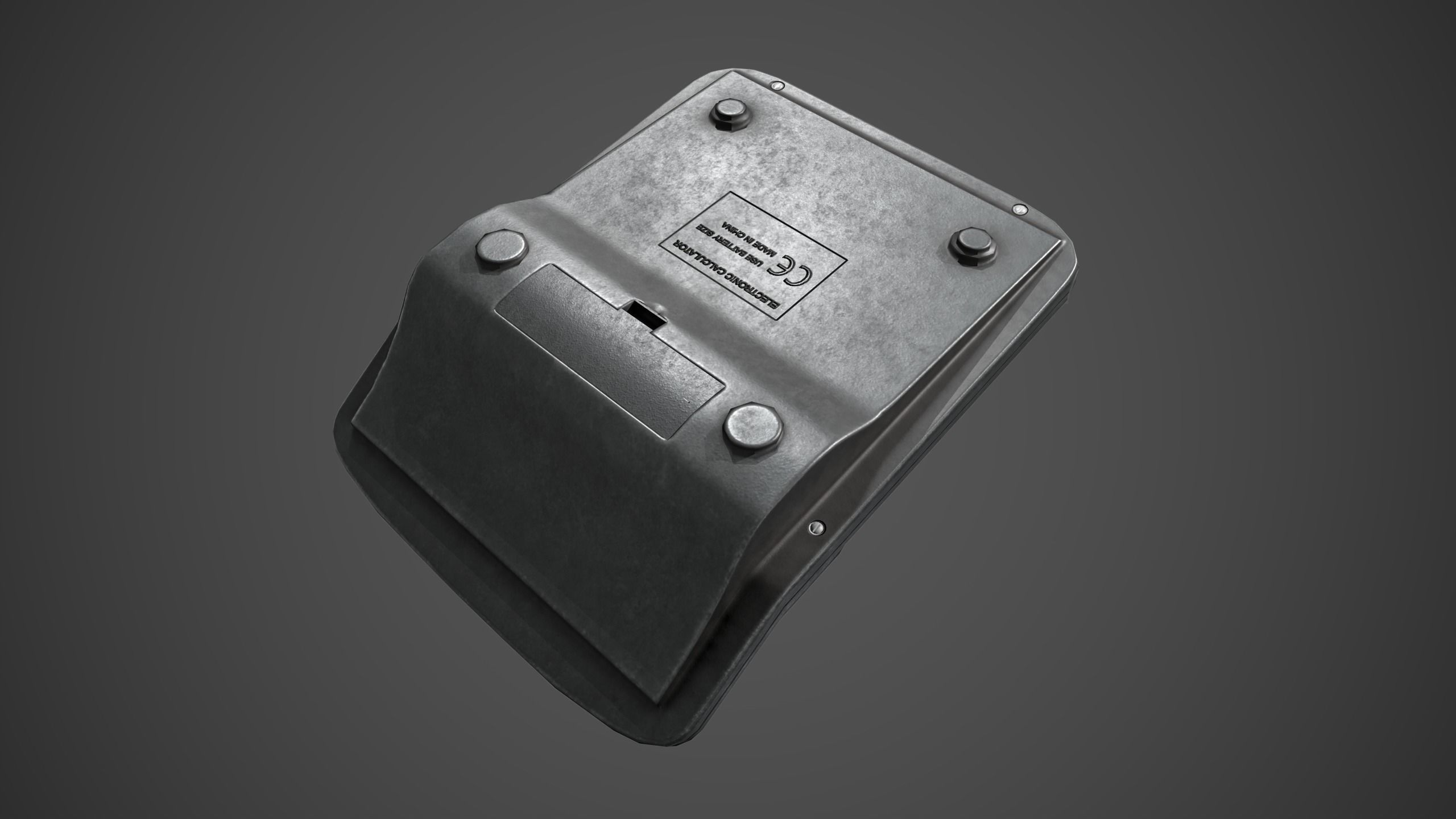 Calculator Low-poly 3D model_10