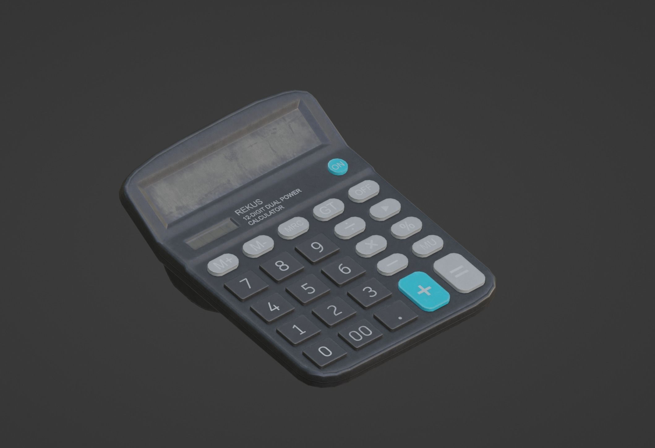 Calculator Low-poly 3D model_19