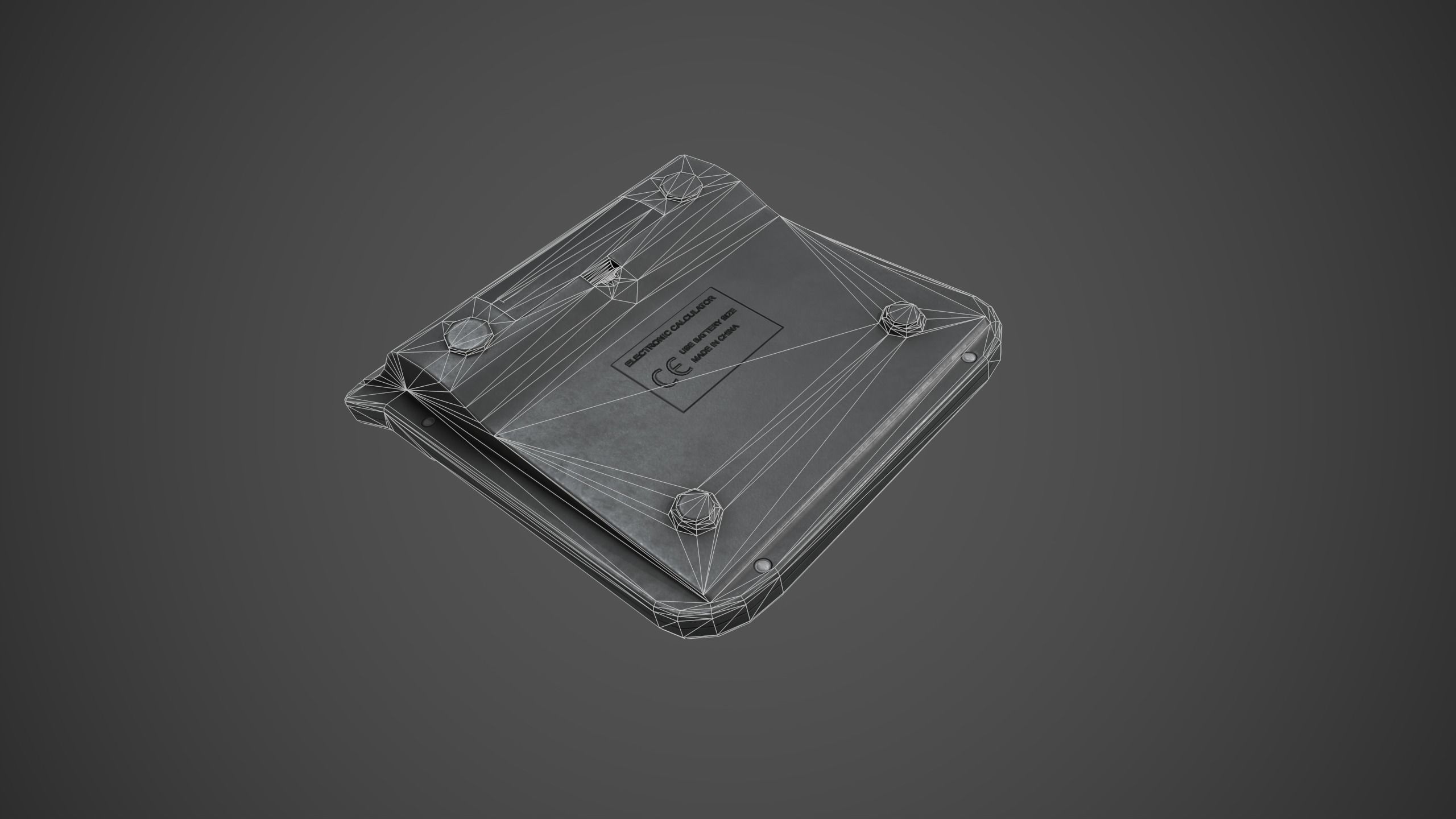 Calculator Low-poly 3D model_13