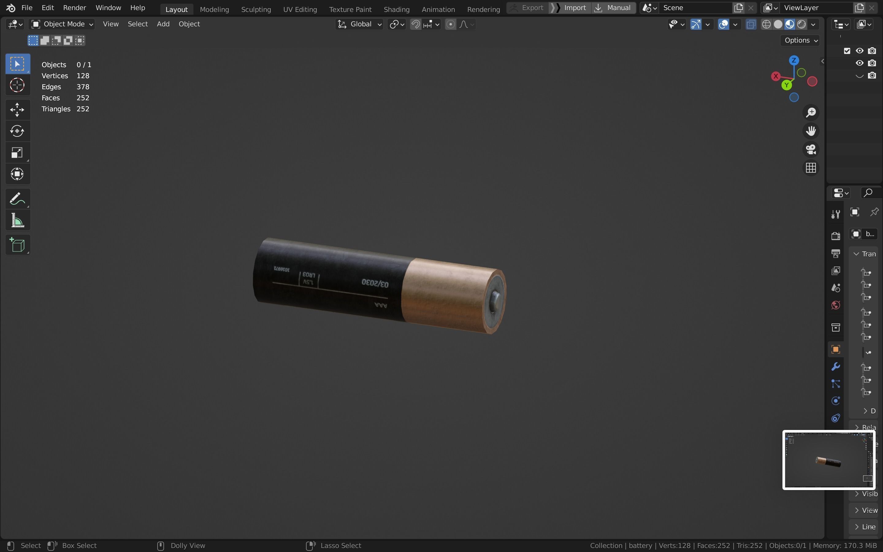 Calculator Low-poly 3D model_38