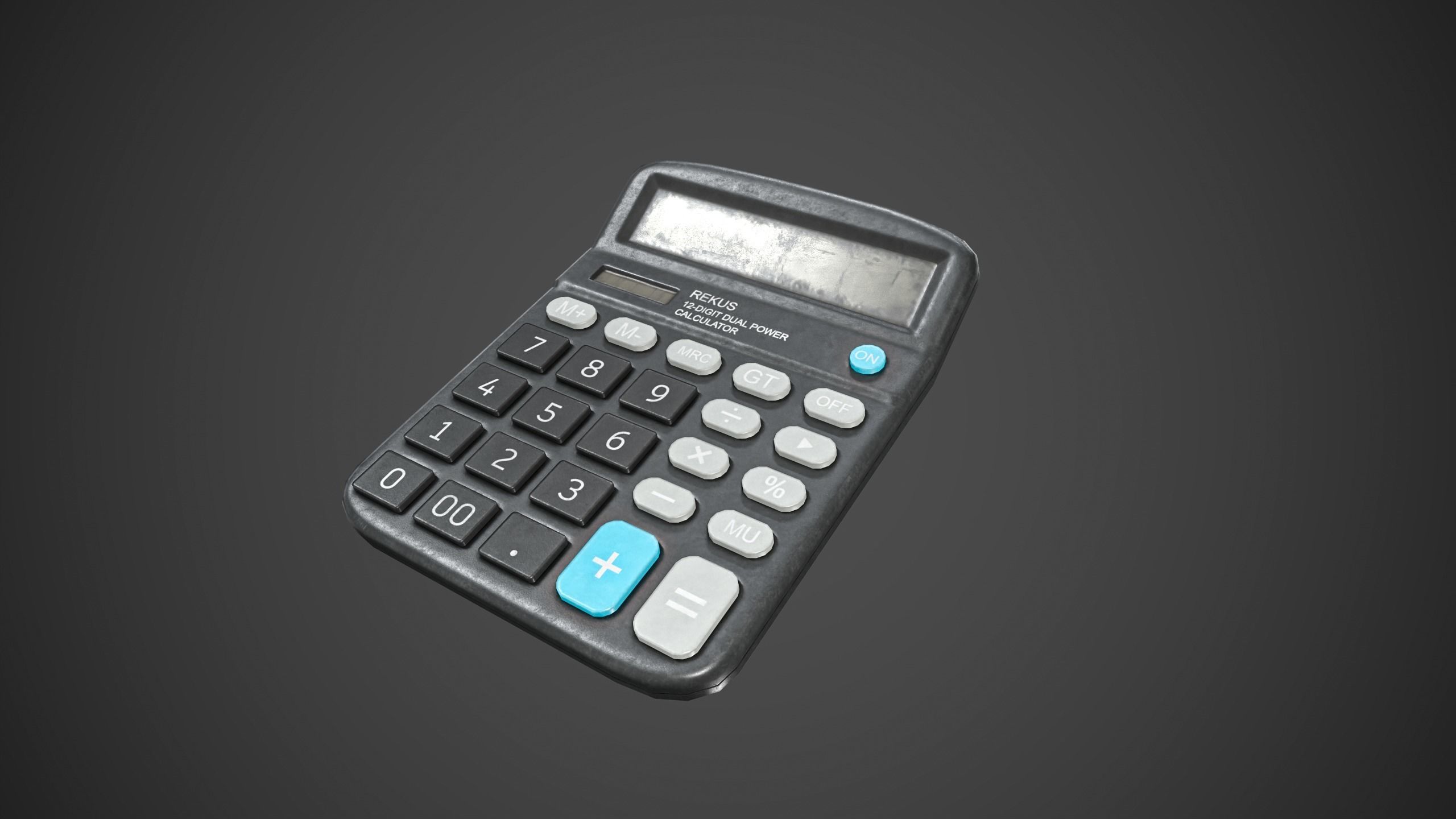 Calculator Low-poly 3D model_3
