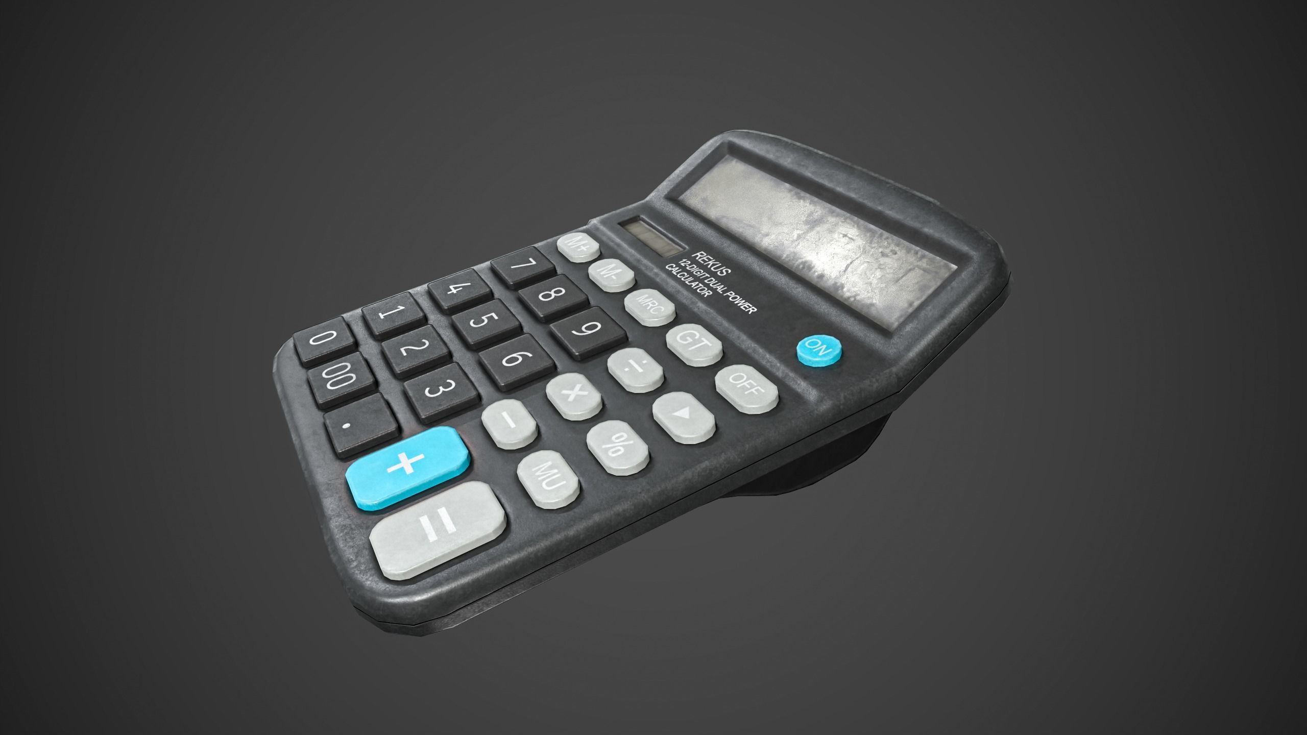 Calculator Low-poly 3D model_4