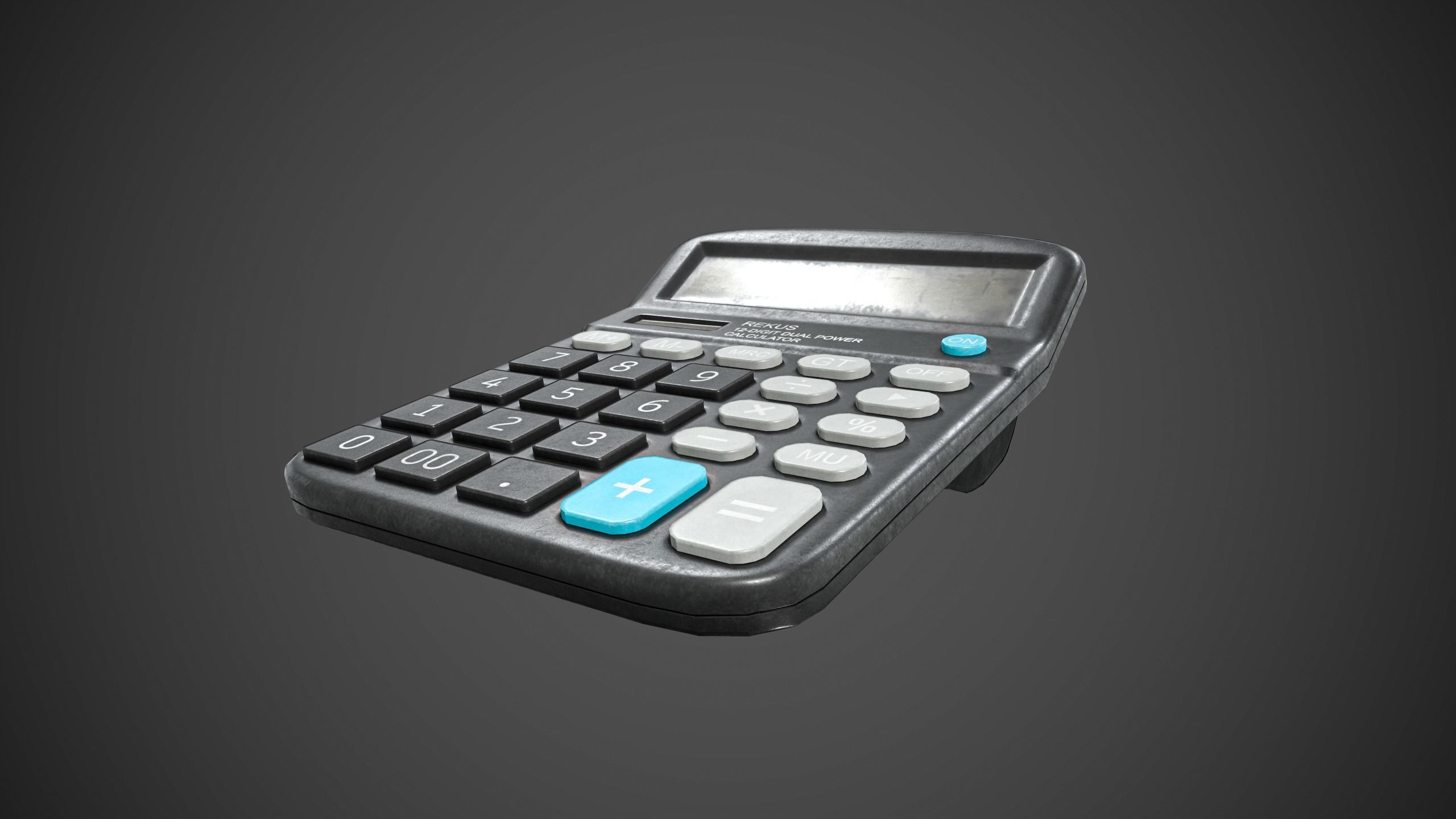 Calculator Low-poly 3D model_6