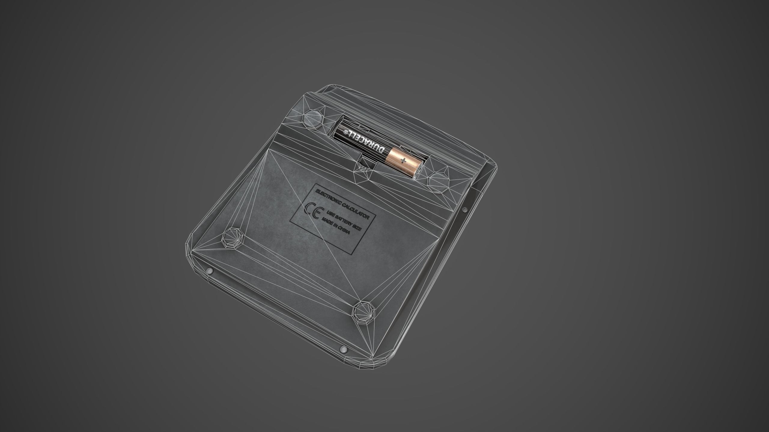 Calculator Low-poly 3D model_18