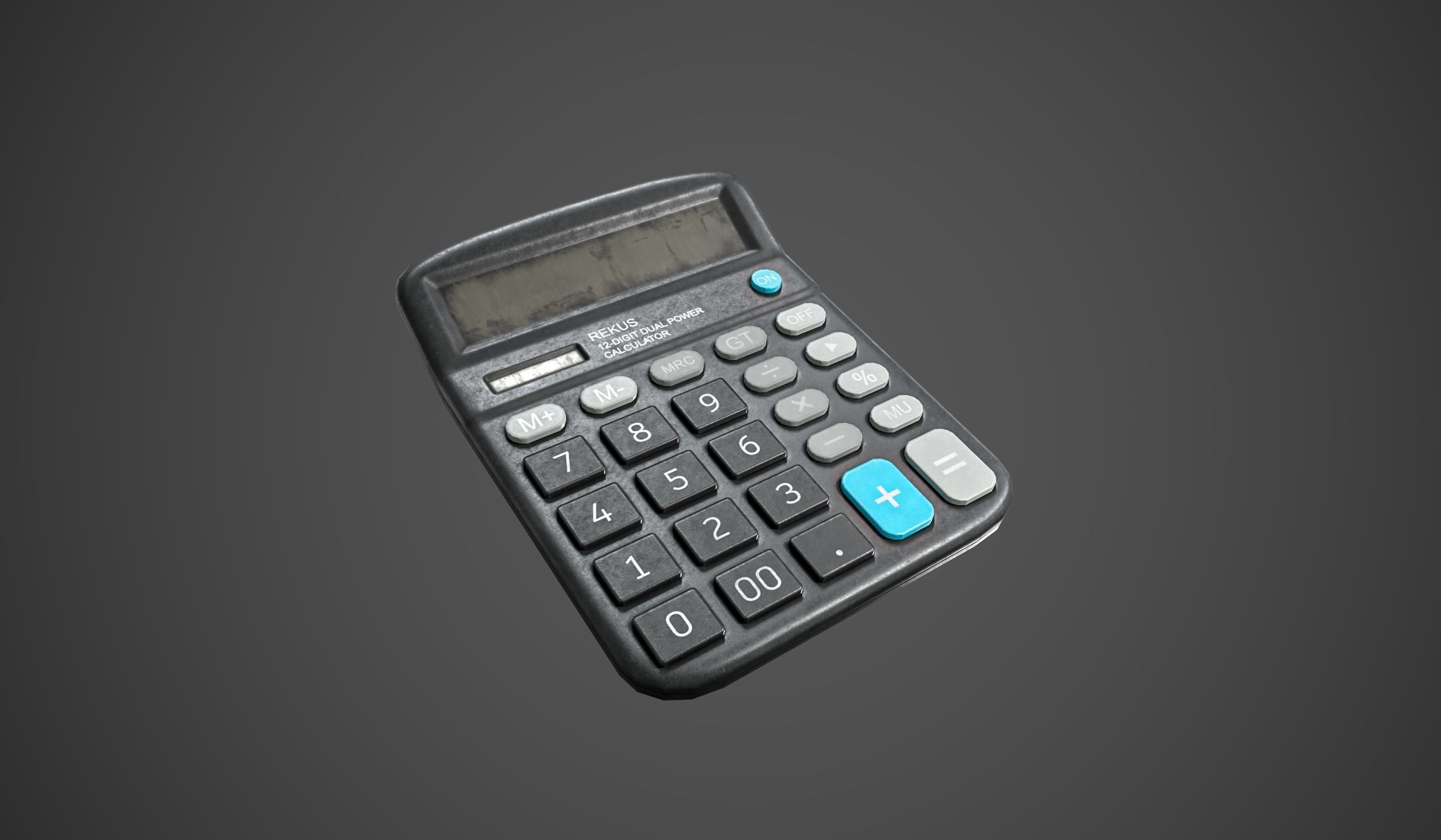 Calculator Low-poly 3D model_2