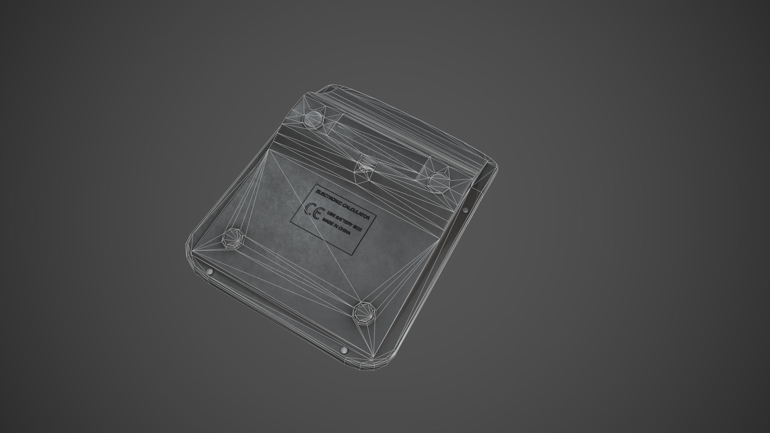 Calculator Low-poly 3D model_14