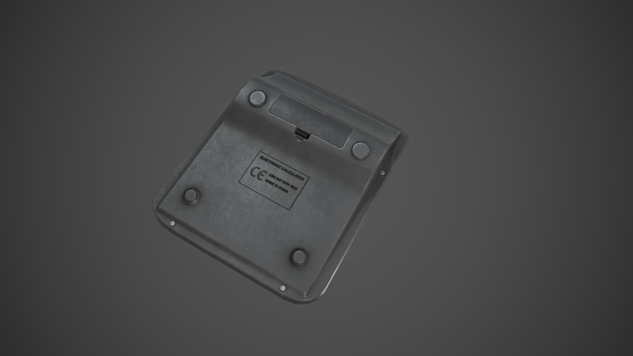 Calculator Low-poly 3D model_12