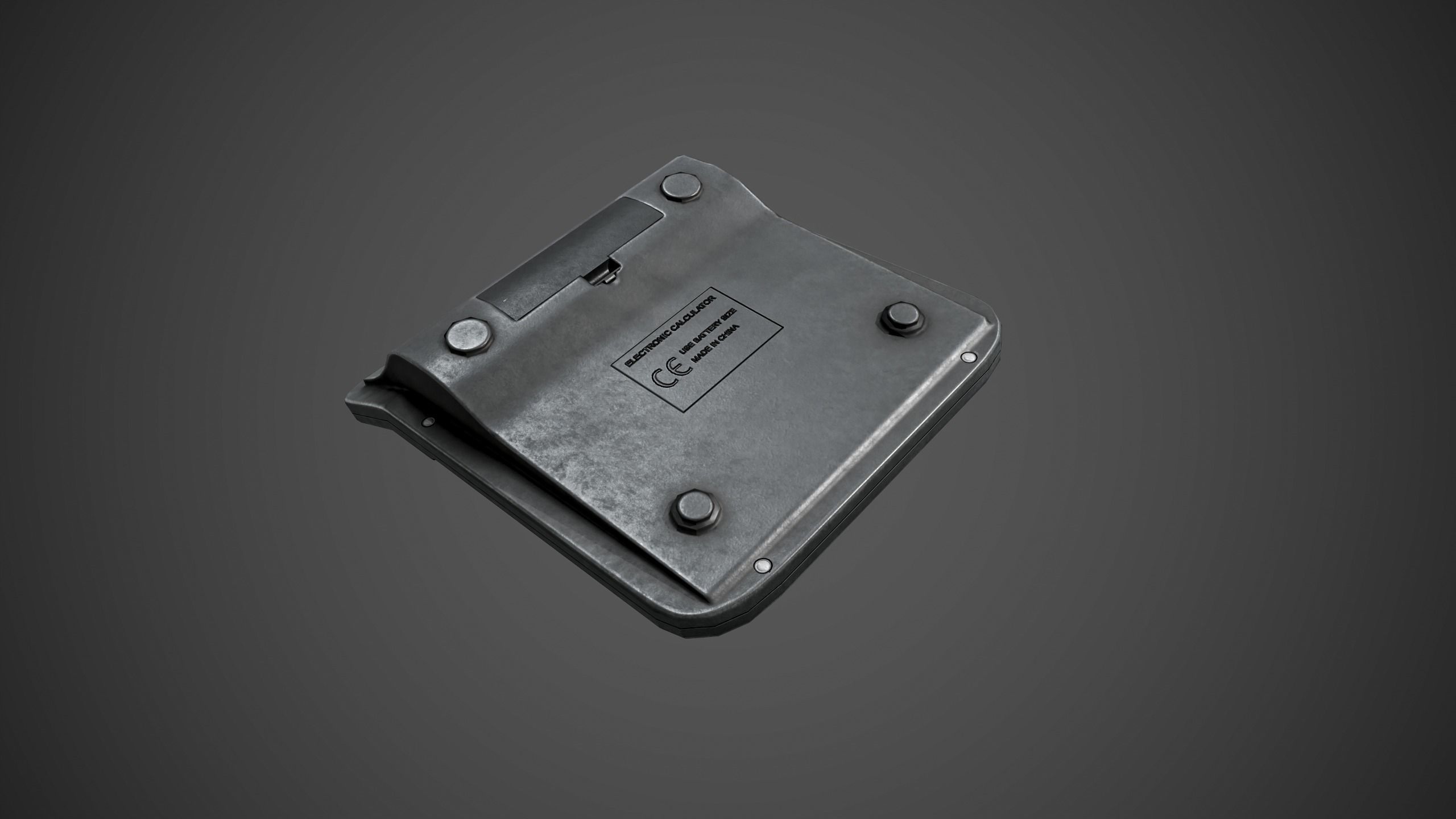 Calculator Low-poly 3D model_11