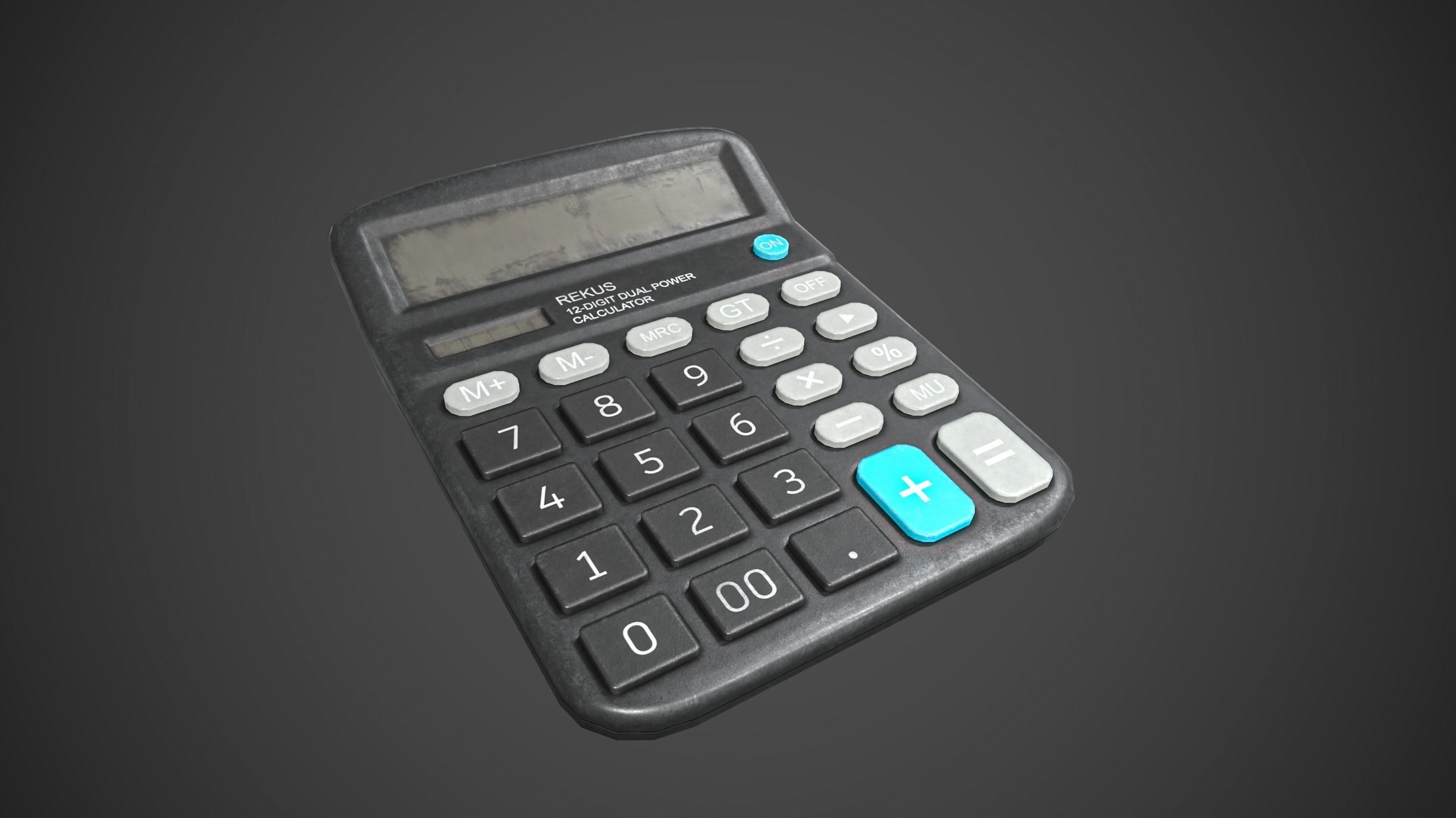 Calculator Low-poly 3D model_5