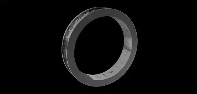 Ring with Scandinavian runes