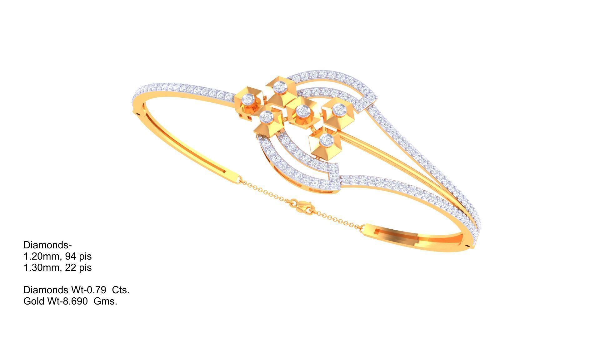 Bracelet - 4B 3D print model_1