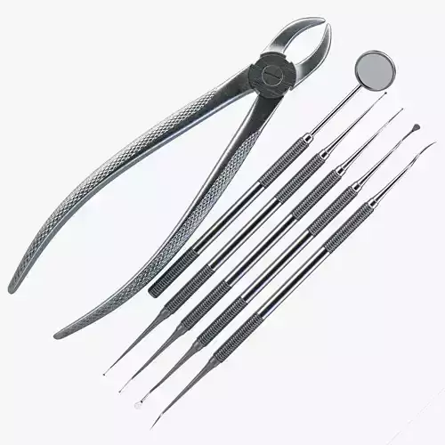 Dentist Instrument Tools 3D model