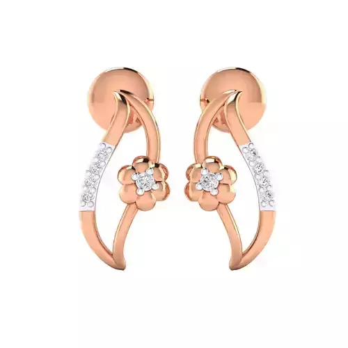 Women Earrings STL JCD OBJ FBX Renders Details
