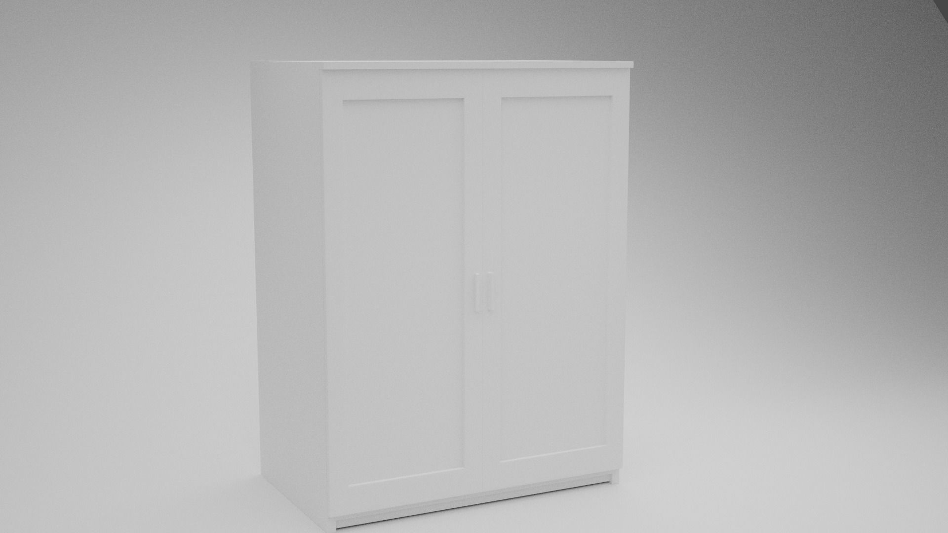 IKEA BRIMNES Wardrobe  3D model_1