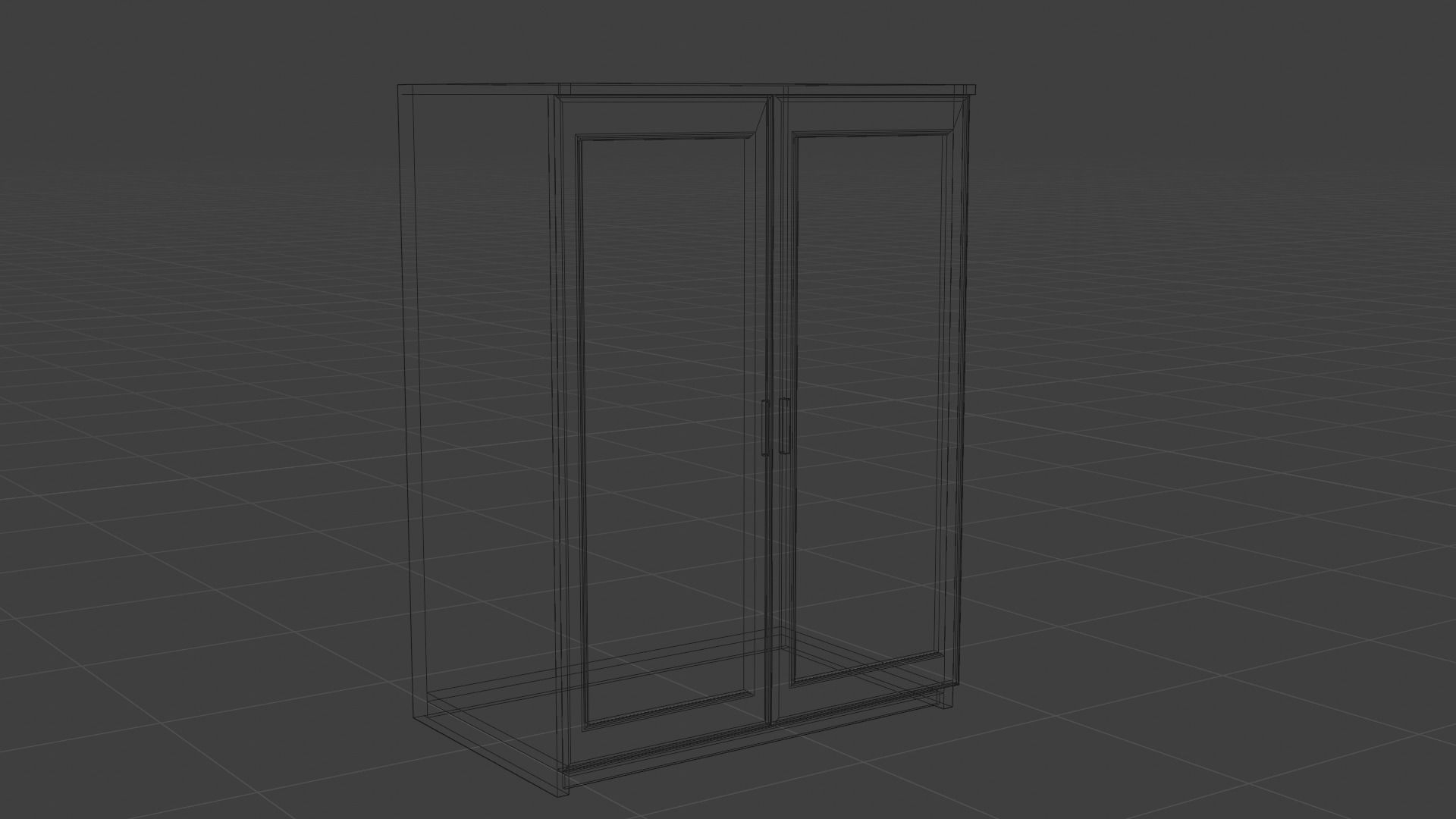 IKEA BRIMNES Wardrobe  3D model_7