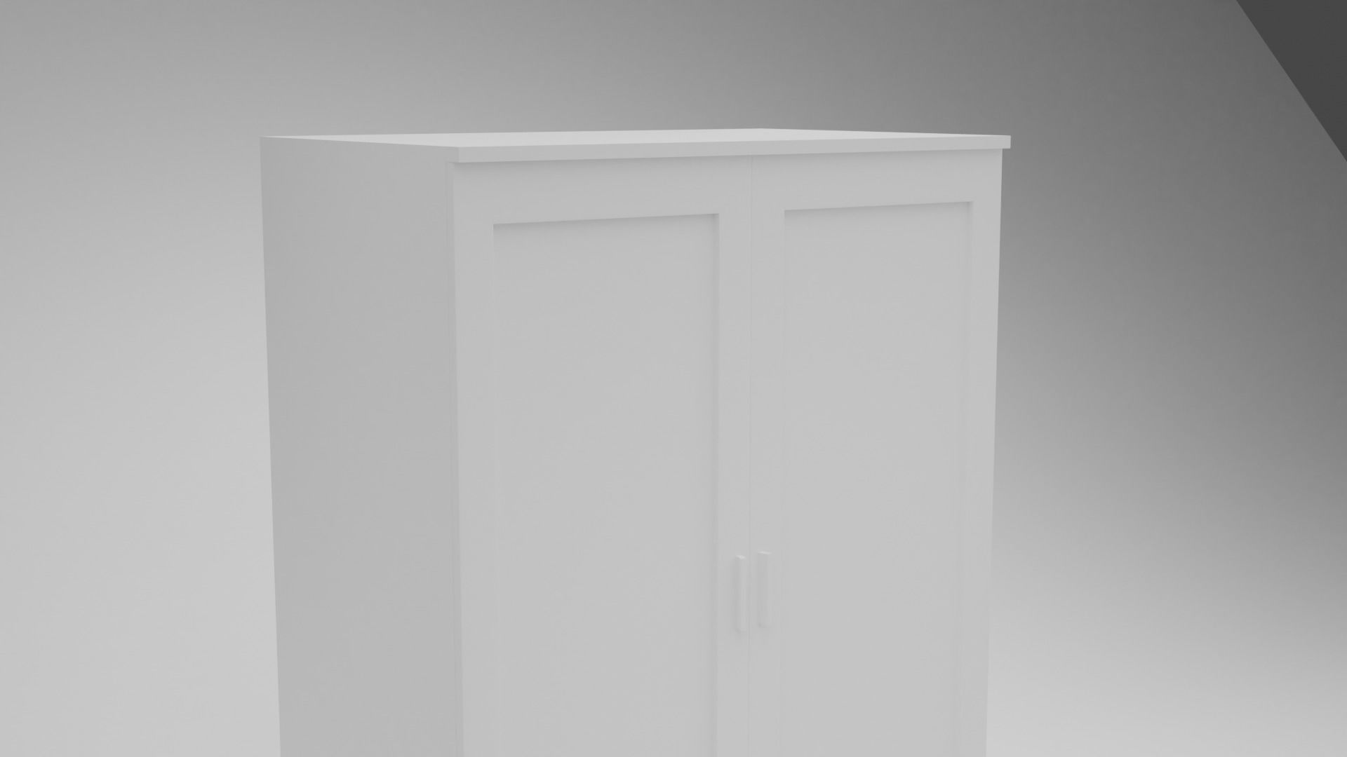 IKEA BRIMNES Wardrobe  3D model_4