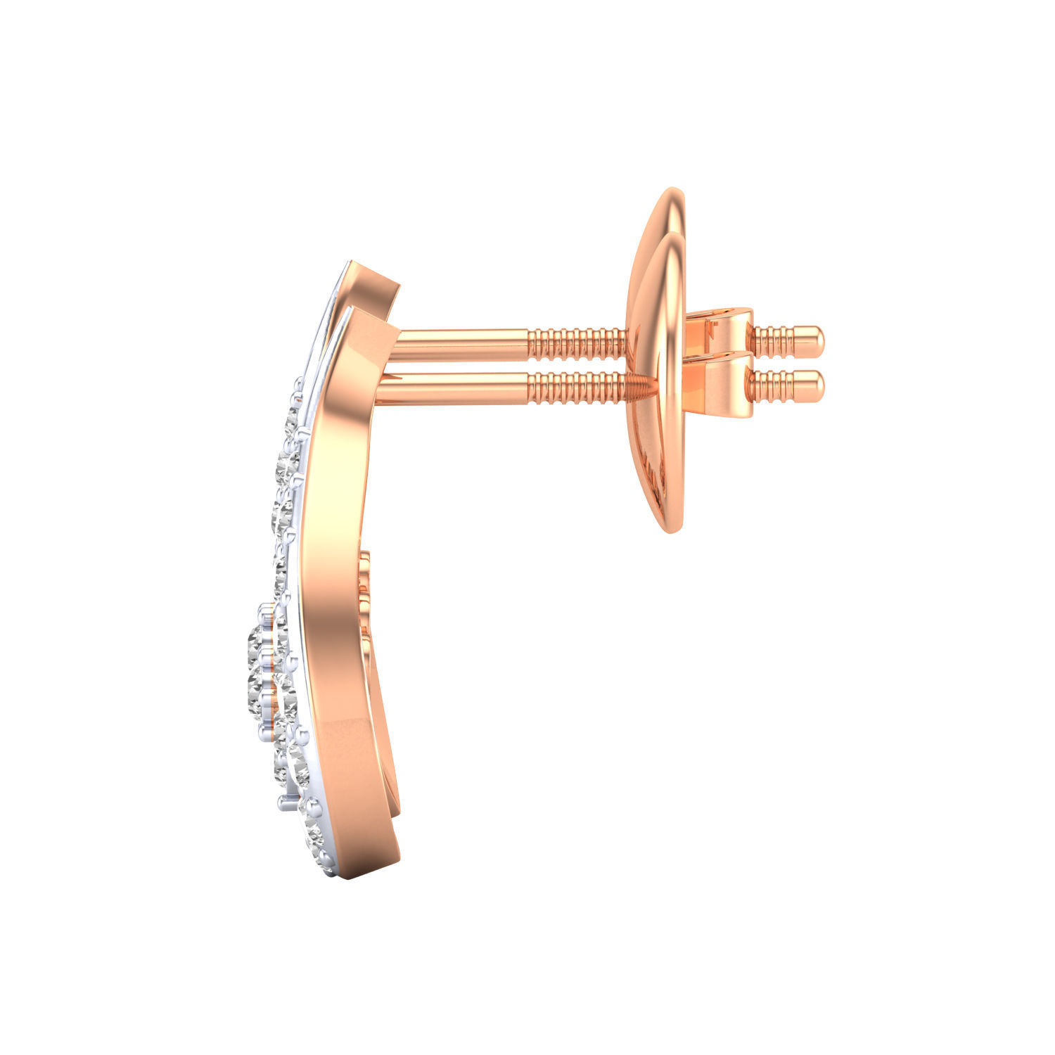 Women Earrings STL JCD OBJ FBX Renders Details 3D print model_12