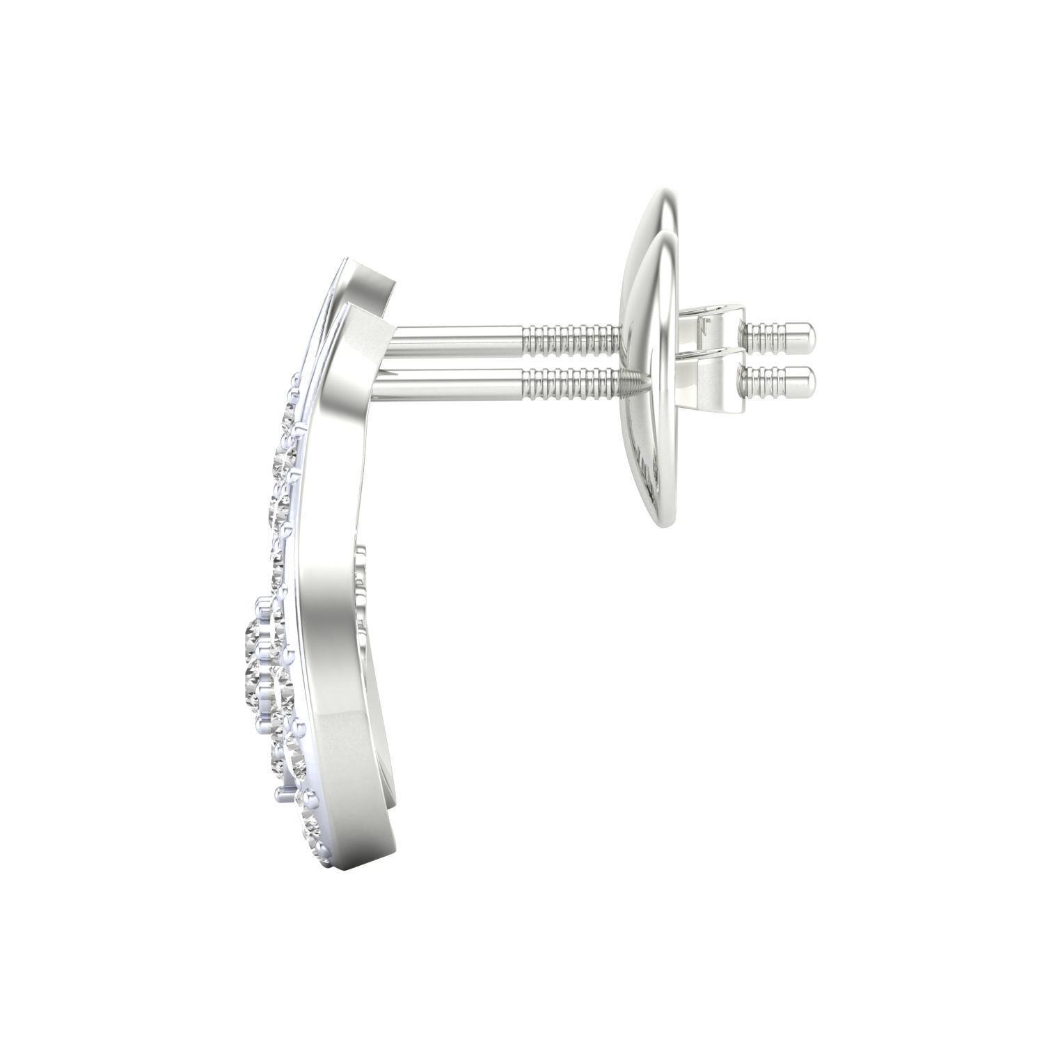 Women Earrings STL JCD OBJ FBX Renders Details 3D print model_14