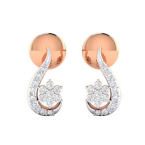 Women Earrings STL JCD OBJ FBX Renders Details 3D print model