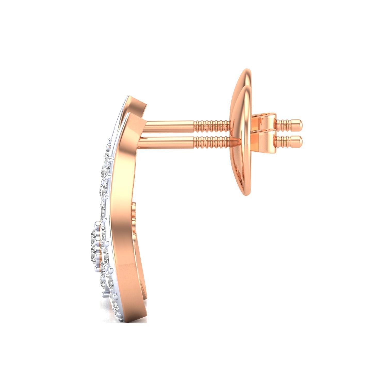 Women Earrings STL JCD OBJ FBX Renders Details 3D print model_13