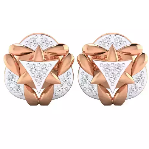 Women Stud Earrings STL JCD OBJ FBX Renders Details 3D print model