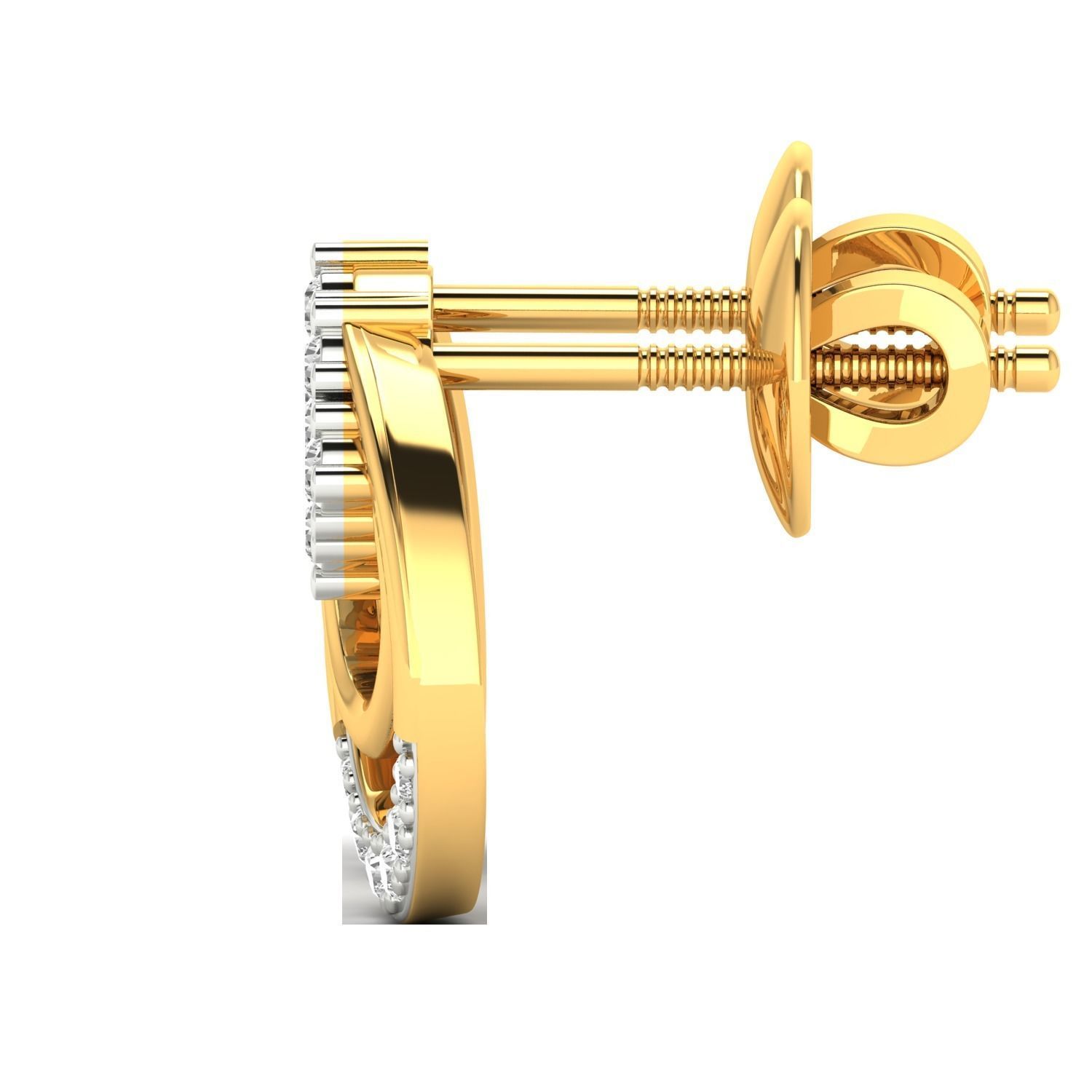 Women Earrings STL JCD OBJ FBX Renders Details 3D print model_18