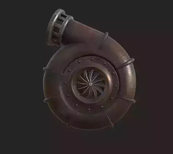 Vent Pipe PBR 4K GameReady Low-poly 3D model
