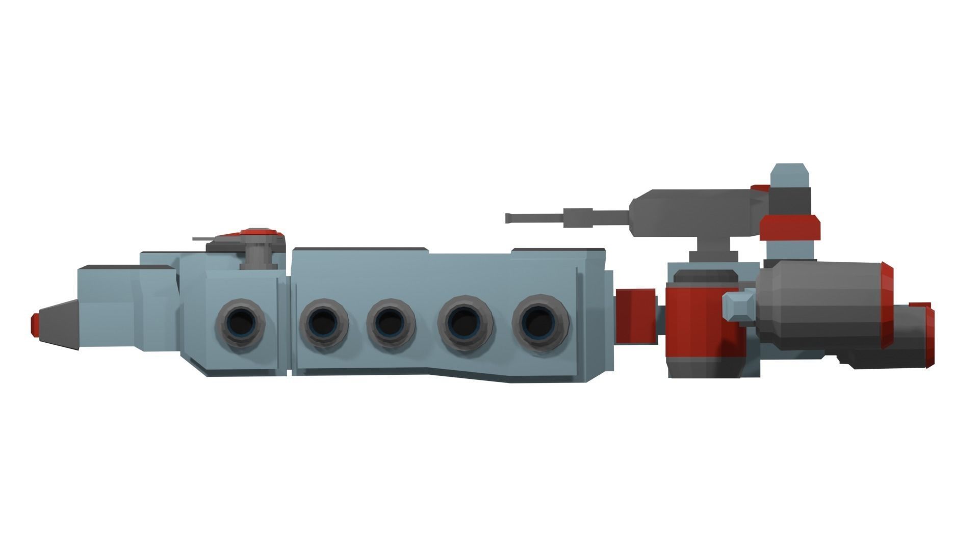 Low-poly spaceship star wars Low-poly 3D model_3